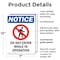 Signmission Do Not Enter While OSHA Notice Sign, Plastic, 7in W x 10in L, 2PK OS-2PACK-NS-P-710-V-11257 - alternate 5